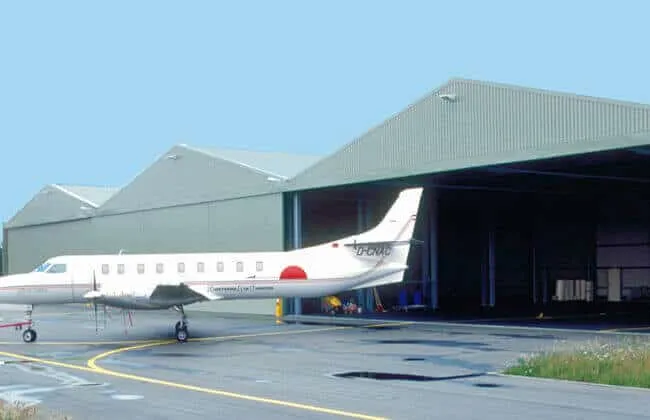 Security Features for a Steel Airplane Hangar