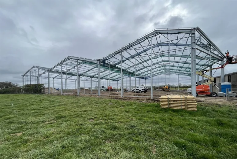 Steel-Framed Building In New Zealand Farm
