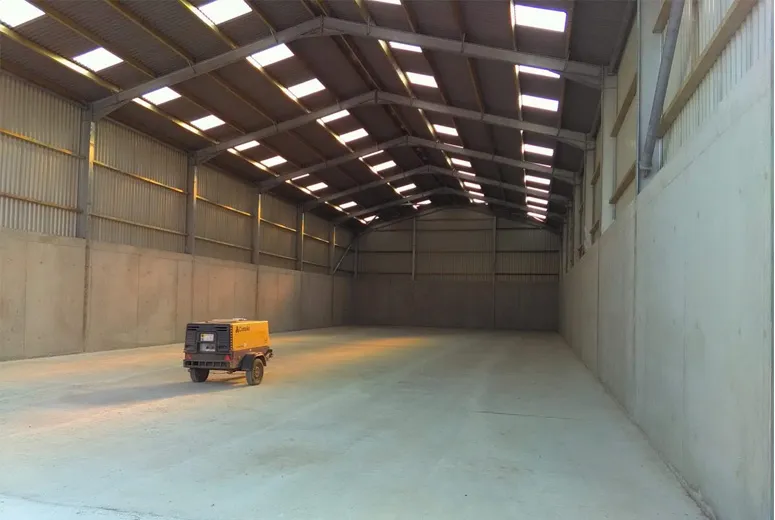 large metal garage
