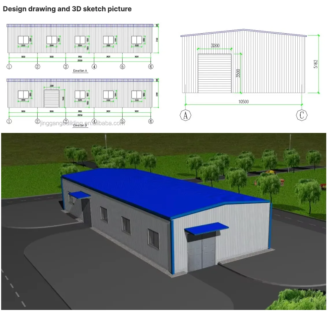 metal building packages with concrete